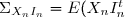 \Sigma_{X_nI_n}=E(X_nI_n^t)=E((X_n-{\widehat X}_n)I_n^t)=\Sigma_nG^t